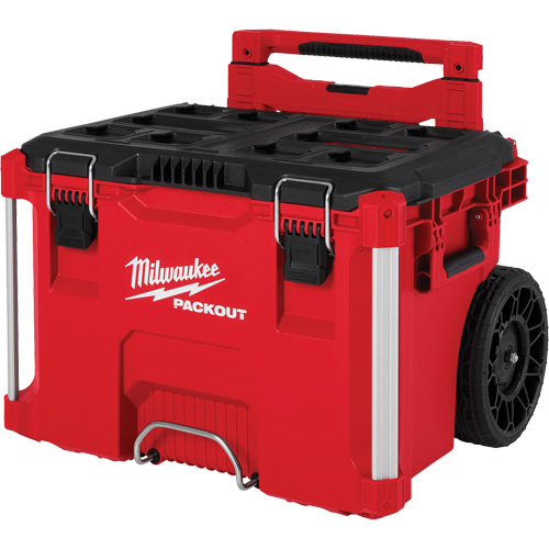 PACKOUT Rolling Tool Box, 18" x 22" x 19-1/2", Black/Red Oxymax Inc