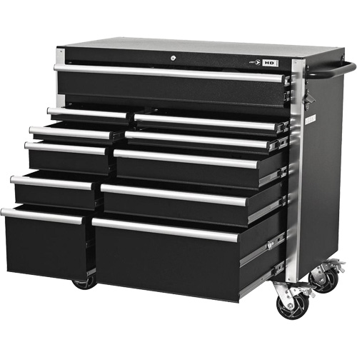 HDCC-4115 HD Series Toolbox Combo, 21-1/2" D x 44-1/5" W x 63-3/10" H, Black Oxymax Inc