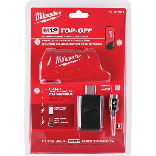 Bloc d'alimentation et chargeur M12 TOP-Off, 12 V, Lithium-ion Oxymax Inc