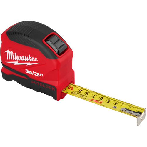Auto-Lock Tape Measure, 1" x 26' Oxymax Inc
