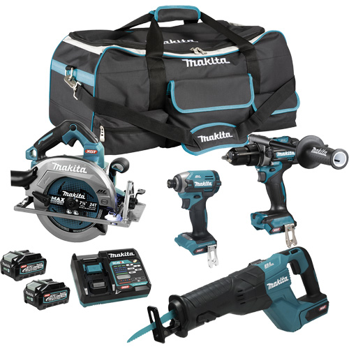 XGT Brushless 4-Tool Combo Kit, Lithium-Ion, 40 V Oxymax Inc