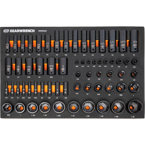Jeu d'outils de m&eacute;canicien dans des plateaux modulaires en mousse avec conteneur de rangement, 247 morceaux Oxymax Inc
