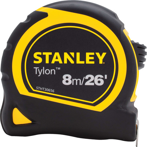 Tylon Measuring Tape, 1" x 26'/8 m, Imperial & Metric Graduations Oxymax Inc