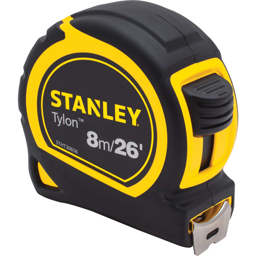 Tylon Measuring Tape, 1" x 26'/8 m, Imperial & Metric Graduations Oxymax Inc