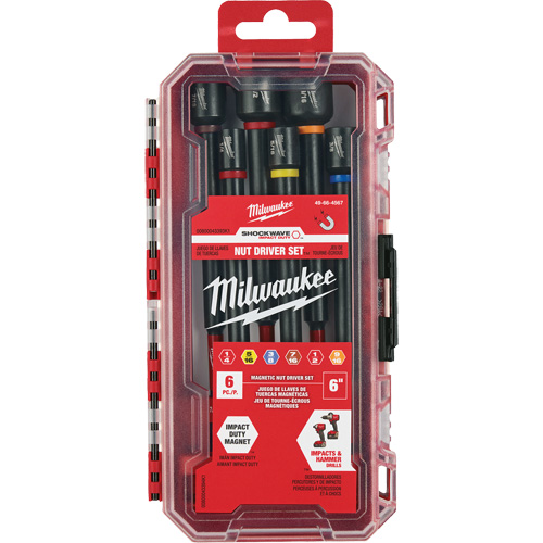 SHOCKWAVE Impact Duty 6" Nut Driver Set, 6 Pcs., Magnetic Oxymax Inc