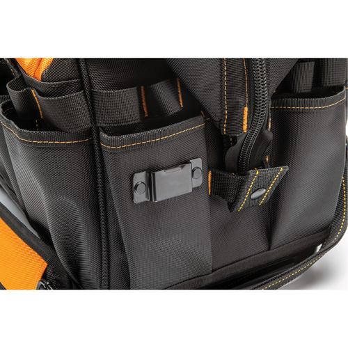 Sac &agrave; outils de 20" pour les professionnels, Nylon, 33 pochettes, Noir/Orange Oxymax Inc