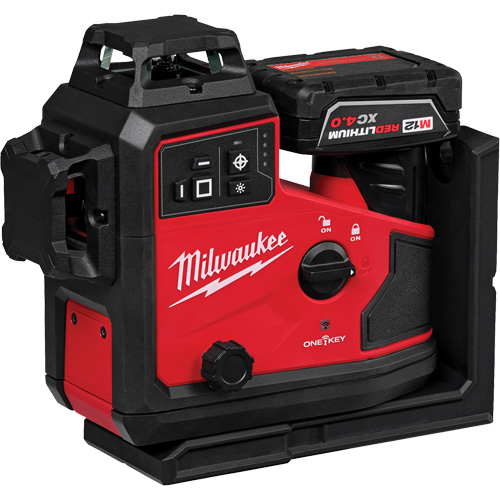 Laser vert &agrave; 3 plans sur 360° M12 avec r&eacute;cepteur et alignement automatique Oxymax Inc