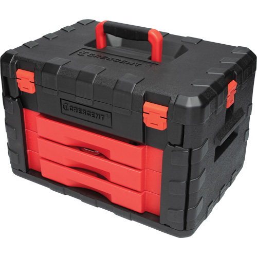 1/4", 3/8" & 1/2" Mechanics Hand Tool Set with 3-Drawer Storage Case Oxymax Inc