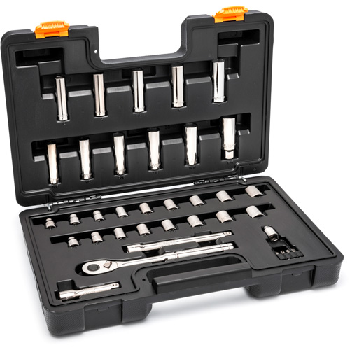 Jeu d'outils pour m&eacute;canicien &agrave; 72 dents, 12 pans et &agrave; prise de 3/8" Oxymax Inc