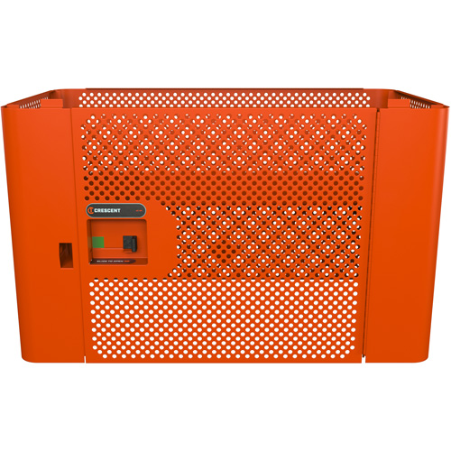 RAILWORKS Mesh Security Panel Single Door Lockable Storage Oxymax Inc