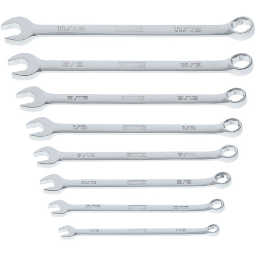TOUGHSERIES Wrench Set, Combination, 8 Pieces, Imperial Oxymax Inc