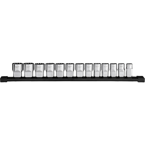 Jeu de douilles m&eacute;triques &agrave; 12 pans, 13 Mcx, Prise de 1/2" Oxymax Inc