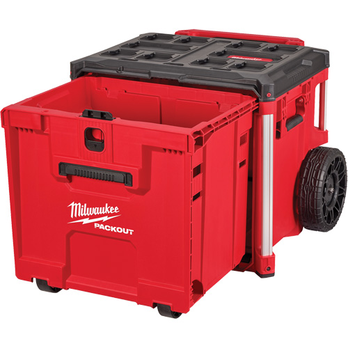 PACKOUT Rolling Drawer Tool Box, 19" x 24" x 20", Black/Red Oxymax Inc