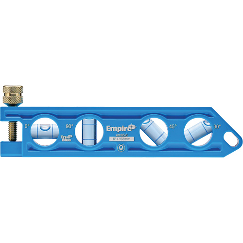 TRUE BLUE&reg; Die Cast Torpedo Level, 6" L, Aluminum, 4 Vials Oxymax Inc