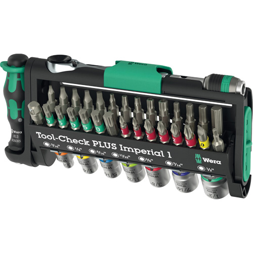 Ensemble d'outils en mesures imp&eacute;riales 1 Tool-Check PLUS, 39 Mcx, Prise de 1/4" Oxymax Inc