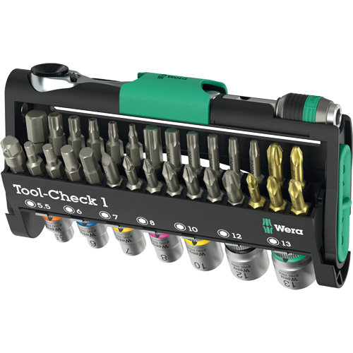 Ensemble d'outils Tool-Check 1, 38 Mcx, Prise de 1/4" Oxymax Inc
