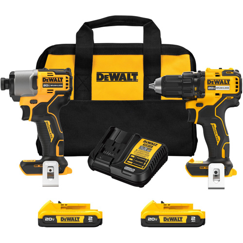 Ensemble de tournevis &agrave; chocs & tournevis/perceuse sans fil et sans balai, Lithium-ion, 20 V Oxymax Inc