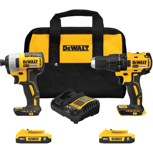 Ensemble de tournevis &agrave; chocs & perceuse, Lithium-ion, 20 V Oxymax Inc