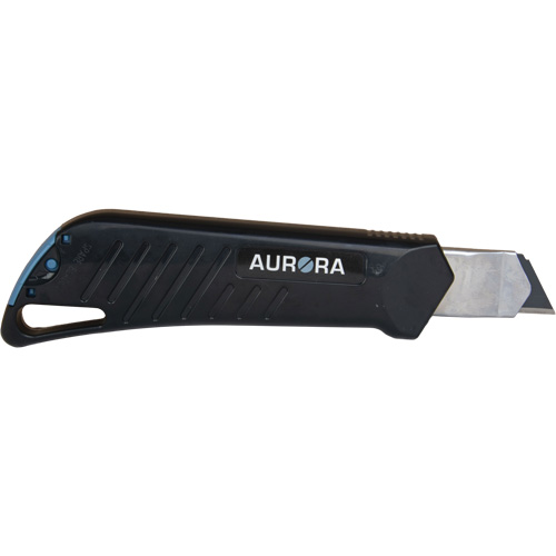18mm Professional Knife with Ratchet, Stainless Steel, Heavy-Duty, Plastic Handle Oxymax Inc