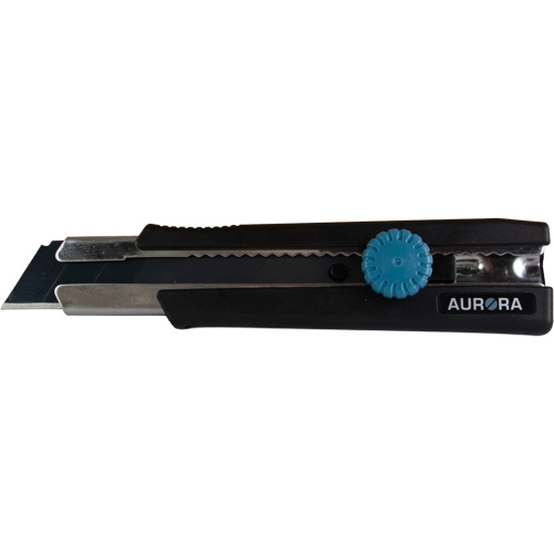 Couteau r&eacute;tractable de 25 mm, Acier inoxydable, Robuste, Prise en Caoutchouc Oxymax Inc