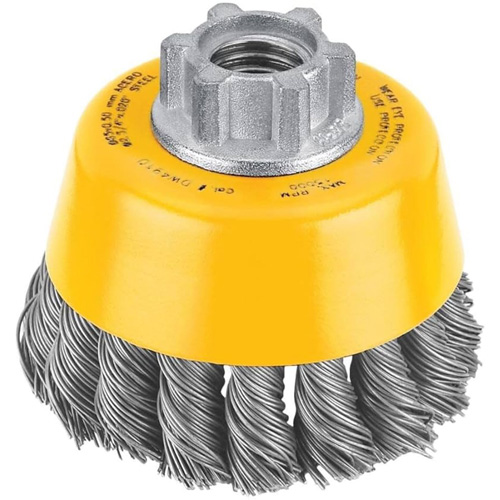 HP Carbon Knot Wire Cup Brush, 3" Dia. x 5/8"-11 Arbor Oxymax Inc