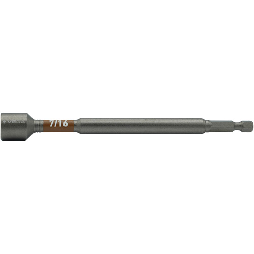 Impactech&reg; Nut Driver, 7/16" Tip, 1/4" Drive, 6" L, Magnetic Oxymax Inc