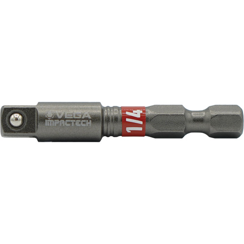 Impactech&reg; Impact Socket Adapter, 1/4" Drive Size, 1/4" Male Size, 2" L Oxymax Inc