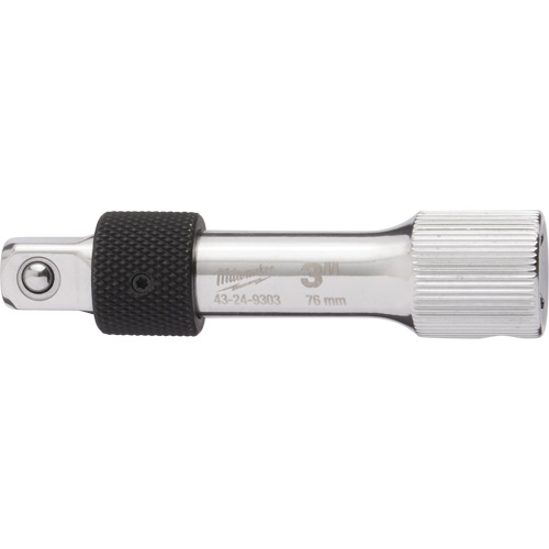 Locking Extension Socket, 3/8" Drive, 3" L Oxymax Inc