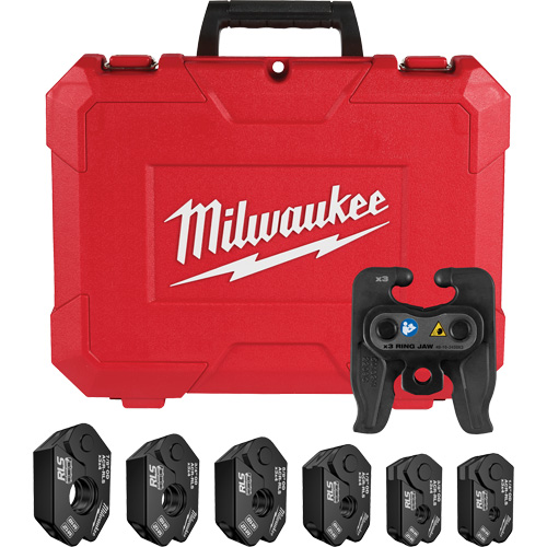 1/4" - 7/8" RLS&reg; Pivoting Press Ring Kit for M12 FORCE LOGIC Press Tool Oxymax Inc