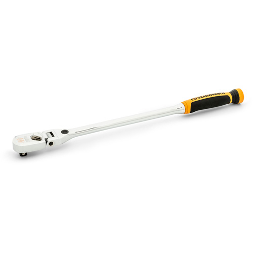 Cl&eacute; &agrave; cliquet &agrave; t&ecirc;te flexible verrouillable 120XP avec poign&eacute;e double mat&eacute;riau Oxymax Inc