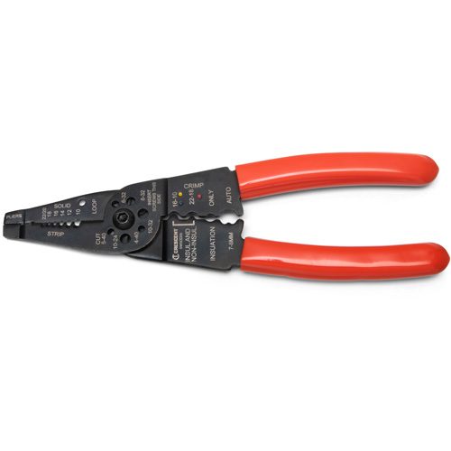 Outil &agrave; d&eacute;nuder et sertir les fils, 8" lo, 10 - 22 AWG Oxymax Inc