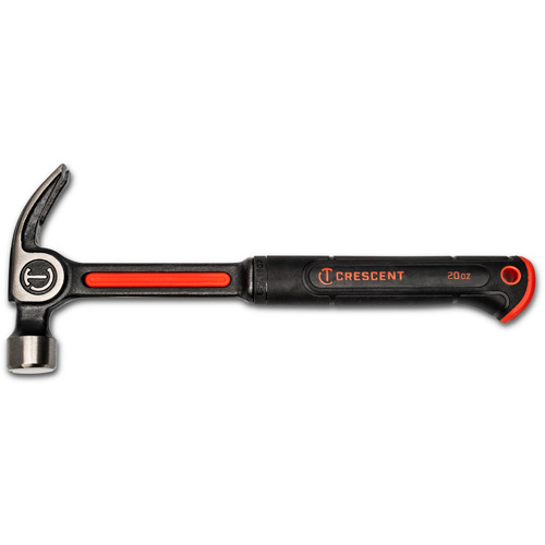 Marteau &agrave; panne courb&eacute;e, 20 oz, Prise en Acier plein, 14-73/100" lo Oxymax Inc