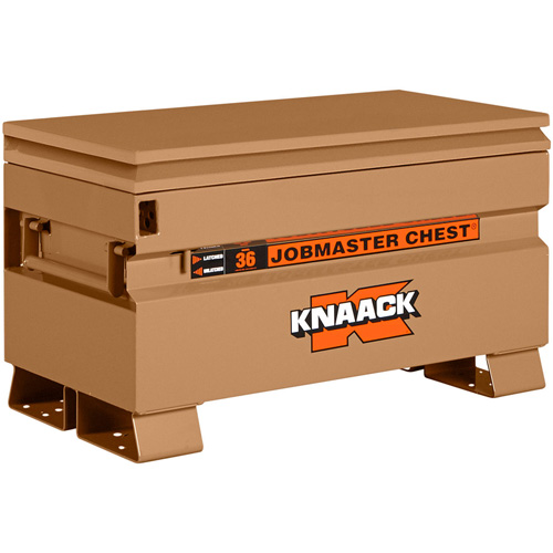 Model 36 Jobsite Chest with Padlock, 36" x 19" x 21-1/2", Steel, Tan Oxymax Inc