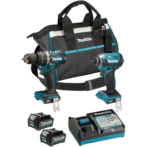 Ensemble doutils sans fil 40?Vmax XGT &agrave; moteur sans balais : visseuse &agrave; chocs et perceuse-visseuse &agrave; percussion, Lithium-ion, 40 V Oxymax Inc
