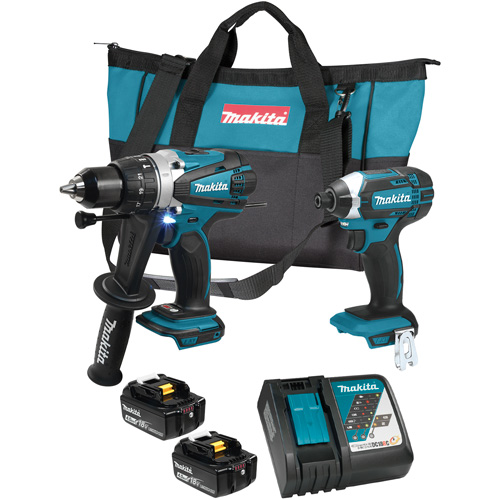 Ensemble visseuse &agrave; chocs et perceuse-visseuse &agrave; chocs sans fil LXT, Lithium-ion, 18 V Oxymax Inc