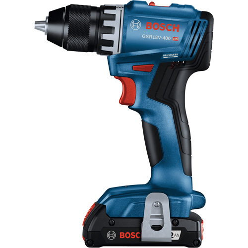 Compact Brushless Drill/Driver Kit, Lithium-Ion, 18 V, 1/2" Chuck, 400 in-lbs. Torque Oxymax Inc