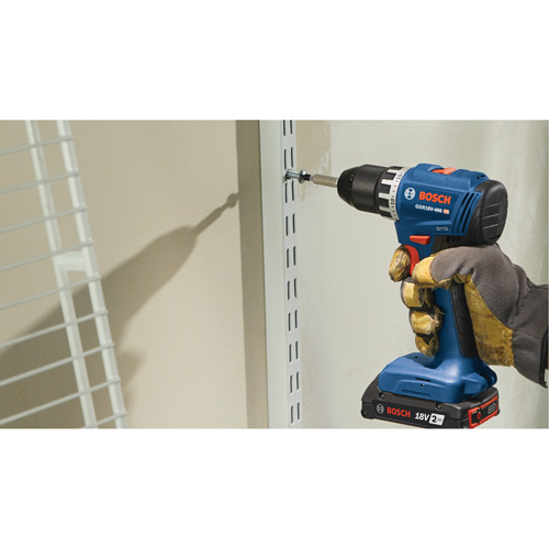 Compact Brushless Drill/Driver Kit, Lithium-Ion, 18 V, 1/2" Chuck, 400 in-lbs. Torque Oxymax Inc