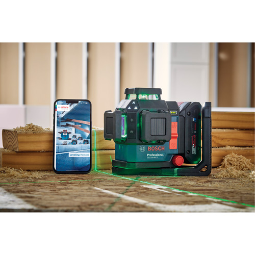 Laser dalignement/nivellement 360 connect&eacute; &agrave; faisceau vert &agrave; trois points Oxymax Inc