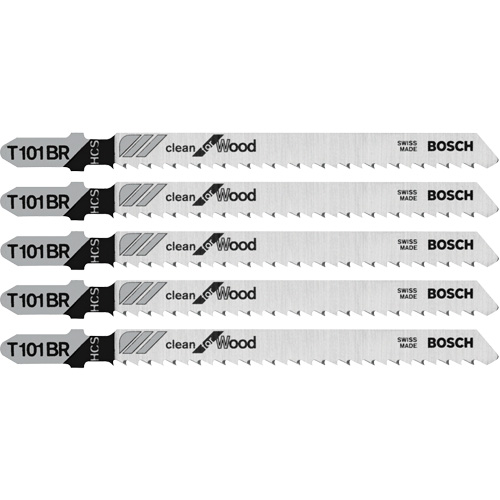 Basic Wood Jigsaw Blade, T-Shank, 4" L, 10 TPI Oxymax Inc