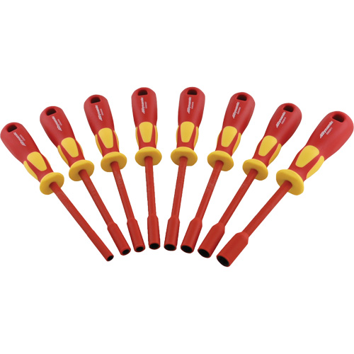 Metric Insulated Nut Driver Set, 1000 V, 8 Pcs Oxymax Inc