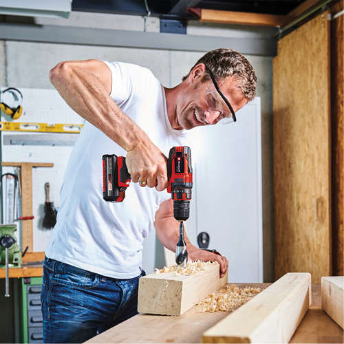 Cordless Drill/Driver Kit, Lithium-Ion, 18 V, 3/8" Chuck, 310 in-lbs Torque Oxymax Inc