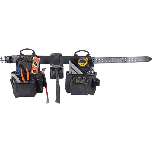 Ensemble de tabliers robustes Phantom 4 morceaux, Cuir, Noir Oxymax Inc