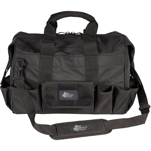 Phantom Collection 18" Contractor's Tool Bag, Ballistic Polyester, 25 Pockets, Black Oxymax Inc