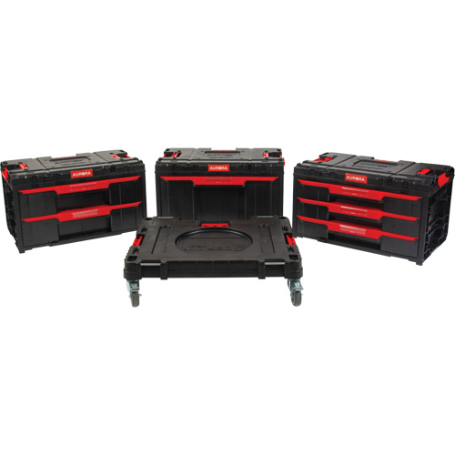 4-Piece Arx&reg; Dolly with Swivel Casters Set, 23-1/10" x 15" x 22-1/2", Black Oxymax Inc