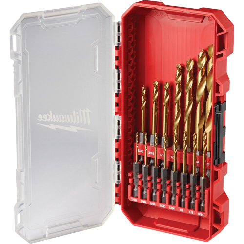 SHOCKWAVE Impact-Duty Drill Bit  Set, 15 Pieces, Titanium Oxymax Inc