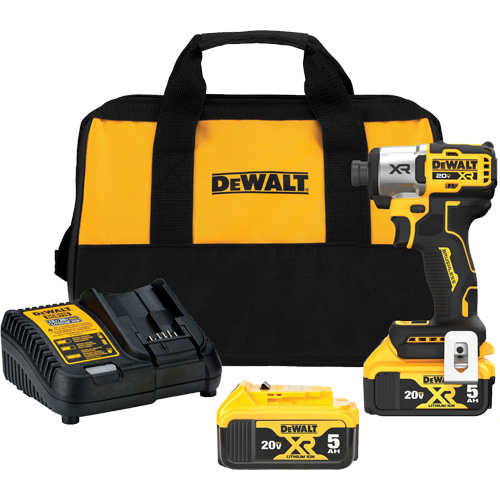 MAX* XR&reg; 3-Speed Impact Driver Kit, 1/4", 1825 in-lbs Max. Torque, 20 V, Lithium-Ion Oxymax Inc