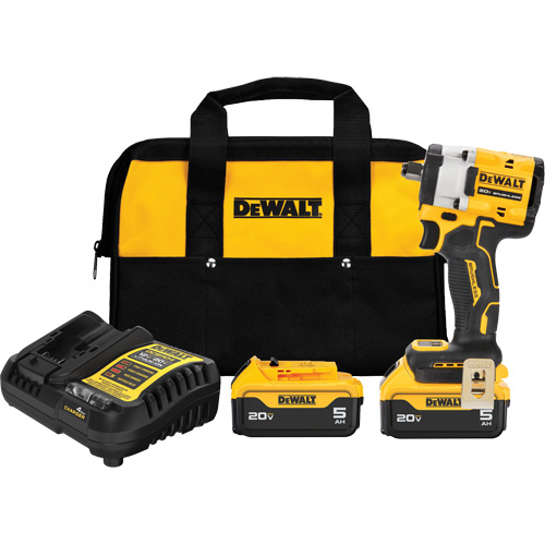 ATOMIC MAX* Cordless Impact Wrench With Hog Ring Anvil Kit, 20 V, 1/2" Socket Oxymax Inc