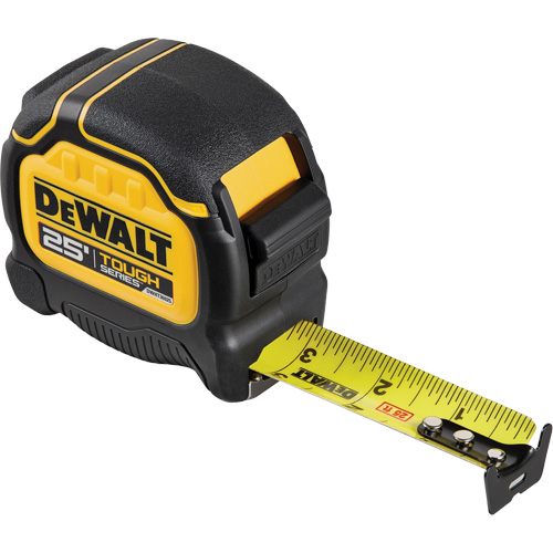 TOUGHSERIES Tape Measure, 25', Imperial Graduations Oxymax Inc