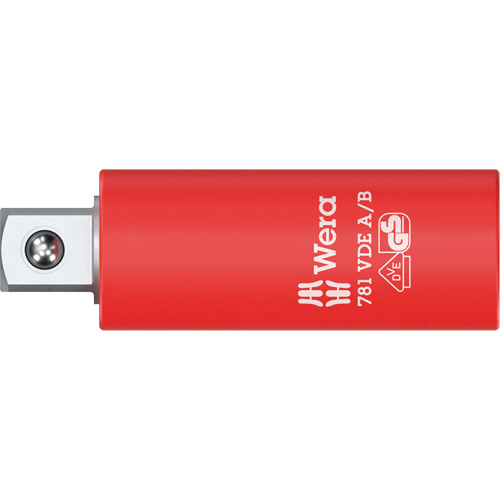 A/B VDE Insulated Connector, 1/4" Drive, 3/8" Socket, 2.78" L, Ball Oxymax Inc