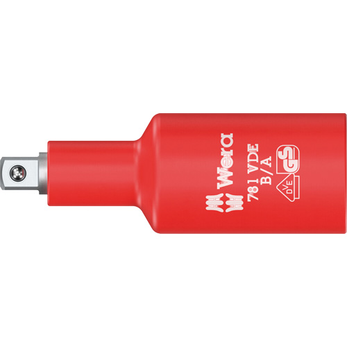 B/A VDE Insulated Connector, 3/8" Drive, 1/4" Socket, 2.59" L, Ball Oxymax Inc